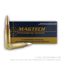 50 Rounds of .308 Win Ammo by Magtech - 150gr FMJBT