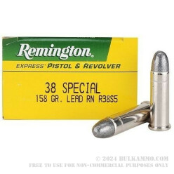 500 Rounds of .38 Spl Ammo by Remington Express - 158gr LRN