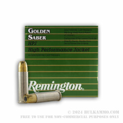 25 Rounds of .38 Spl Ammo by Remington Golden Saber - 125gr JHP
