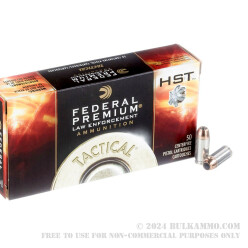 1000 Rounds of .40 S&W Ammo by Federal - 155gr JHP HST LE