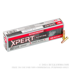 2000 Rounds of .22 LR Ammo by Winchester Xpert - 42gr CPHP