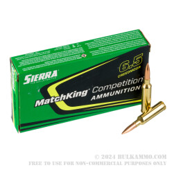 20 Rounds of 6.5 Creedmoor Ammo by Sierra MatchKing Competition - 140gr HPBT MatchKing
