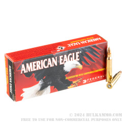20 Rounds of .223 Ammo by Federal American Eagle - 50gr JHP