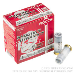 25 Rounds of 12ga Ammo by Fiocchi - 1 ounce #7 1/2 shot