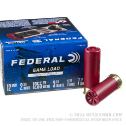 25 Rounds of 12ga Ammo by Federal Game-Shok - 2 3/4" 1 1/8 ounce #7 1/2 shot