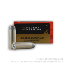 20 Rounds of .44 Mag Ammo by Federal - 300 gr CastCore