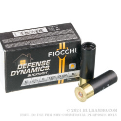 250 Rounds of 12ga Ammo by Fiocchi - 00 Buck