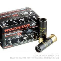 15 Rounds of 12ga Ammo by Winchester - 1 1/4 ounce #6 shot
