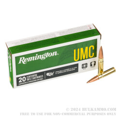 200 Rounds of .300 AAC Blackout Ammo by Remington - 220gr Open Tip Flat Base