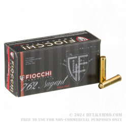 50 Rounds of 7.62x38mm Nagant Ammo by Fiocchi - 97 gr FMJ