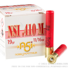 25 Rounds of .410 Ammo by NobelSport - 11/16 ounce #7 1/2 shot