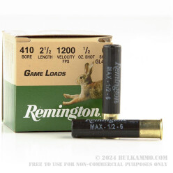 200 Rounds of .410 Ammo by Remington - 1/2 ounce #6 shot