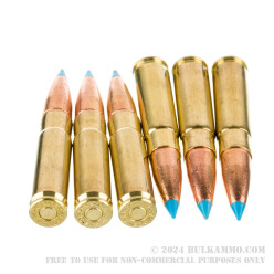 20 Rounds of .300 AAC Blackout Ammo by Sellier & Bellot - 110gr eXergy Blue