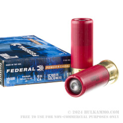 250 Rounds of 12ga Ammo by Federal Power-Shok - 1-1/4 ounce rifled HP slug