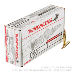 180 Rounds of 5.56x45 Ammo by Winchester USA - 55gr FMJ