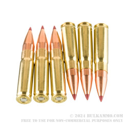 20 Rounds of .300 AAC Blackout Ammo by Hornady BLACK - 110gr NTX