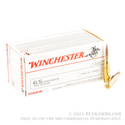 200 Rounds of 6.5 Creedmoor Ammo by Winchester USA - 125gr OT