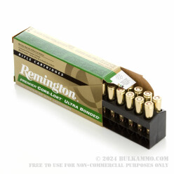 20 Rounds of 6.8 SPC Ammo by Remington Core-Lokt Ultra Bonded - 115gr PSP