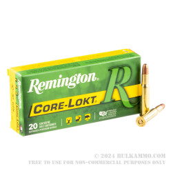 20 Rounds of 30-30 Win Ammo by Remington - 170gr HP
