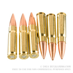 25 Rounds of 300 AAC Blackout Ammo by Fiocchi - 220gr HPBT MatchKing