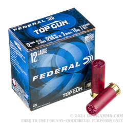 25 Rounds of 12ga Ammo by Federal - 1 1/8 ounce #7 1/2 shot