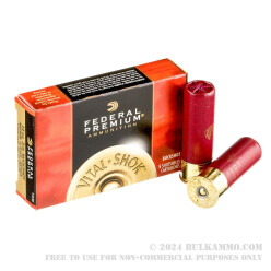 5 Rounds of 12ga Ammo by Federal Premium Vital-Shok - 3" 000 Buck