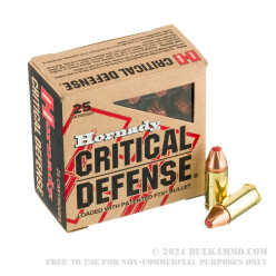 25 Rounds of 9mm Ammo by Hornady - 115gr JHP