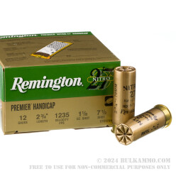 25 Rounds of 12ga Ammo by Remington Nitro 27 - 1 1/8 ounce #7 1/2 shot