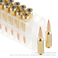 200 Rounds of .224 Valkyrie Ammo by Federal - 90gr Gold Medal Sierra MatchKing HPBT