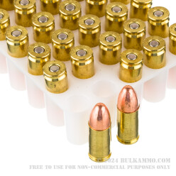 50 Rounds of 9mm Ammo by Blazer Brass - 124gr FMJ