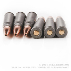 20 Rounds of 7.62x39mm Ammo by Wolf Ukraine - 123gr HP