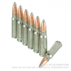 500  Rounds of 7.62x39mm Ammo by Silver Bear - 125gr SP