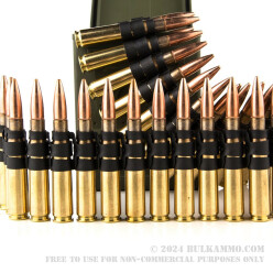 100 Rounds of .50 BMG Ammo by PMC Linked in Ammo Can - 660 gr FMJBT