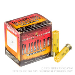 25 Rounds of 20ga 3" Ammo by Federal BlackCloud - 1 ounce #2 Shot