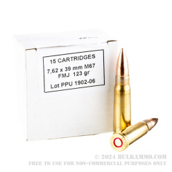 840 Rounds of 7.62x39 Ammo by Prvi Partizan - 123gr FMJ
