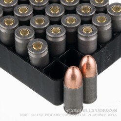800 Rounds of 9mm Ammo by Wolf Military Classic - 115gr FMJ