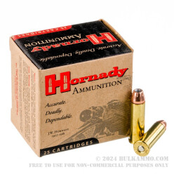 25 Rounds of .38 Spl Ammo by Hornady - 158gr JHP