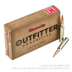 20 Rounds of .300 PRC Ammo by Hornady Outfitter - 190gr CX