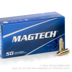 50 Rounds of .38 Super Ammo by Magtech - 130gr FMJ