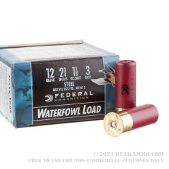 25 Rounds of 2-3/4" 12ga Ammo by Federal Speed-Shok - 1 1/8 ounce #3 Shot