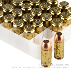 50 Rounds of .40 S&W Clean-Fire Ammo by Speer - 180gr TMJ
