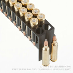 20 Rounds of .22-250 Rem Ammo by Fiocchi - 55gr PSP