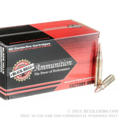 50 Rounds of 5.56x45 Ammo by Black Hills Ammunition - 50gr TSX
