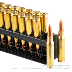 20 Rounds of .308 Win Ammo by Remington - 175gr MatchKing HPBT
