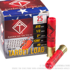 25 Rounds of .410 Ammo by American Tactical - 1/2 ounce #9 shot