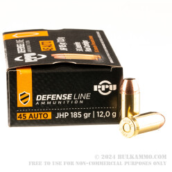 500 Rounds of .45 ACP Ammo by Prvi Partizan - 185gr JHP