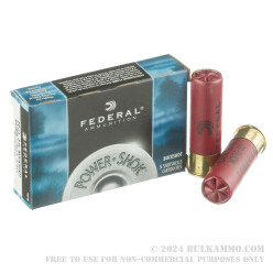 250 Rounds of 12ga 3" Ammo by Federal Power-Shok - 00 Buck