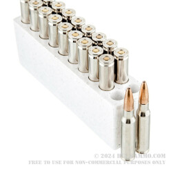 20 Rounds of .308 Win Ammo by Winchester Razorback XT - 150gr BPPHP