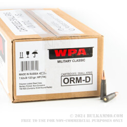 700 Rounds of 7.62x39mm Ammo by Wolf in Spam Can Tin - 123gr Hollow Point