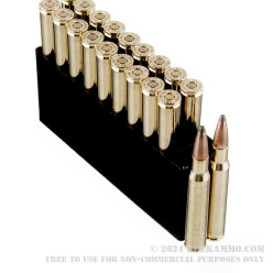 20 Rounds of 30-06 Springfield Ammo by Hornady American Whitetail - 180gr SP